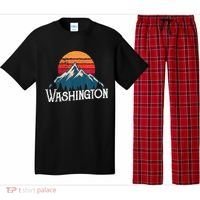 Retro Washington Wn Mountains State Outdoor Pajama Set thumb 0