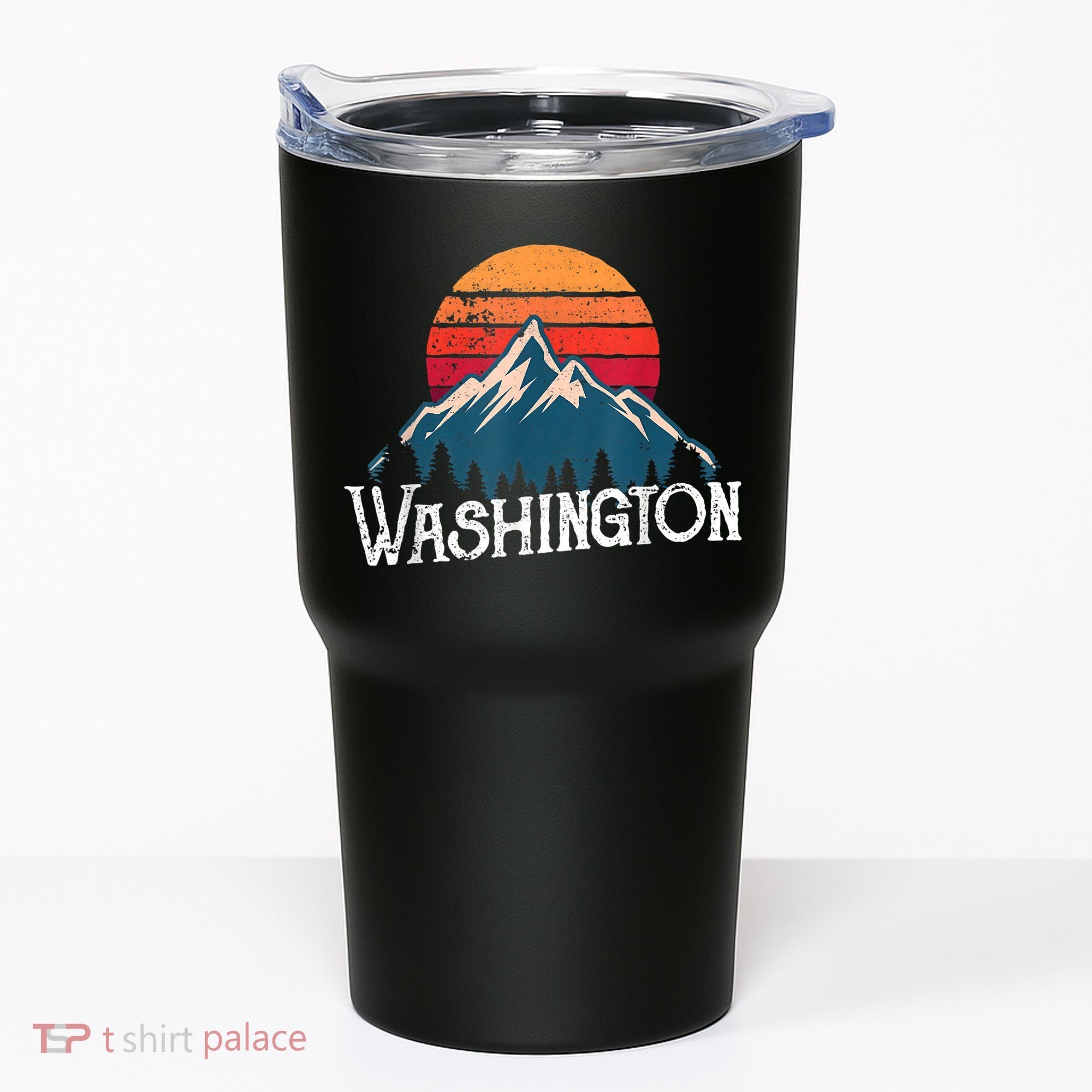 Retro Washington Wn Mountains State Outdoor Tumbler