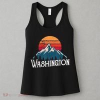 Retro Washington Wn Mountains State Outdoor Women's Tank Top thumb 3