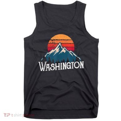 Retro Washington Wn Mountains State Outdoor Tank Top