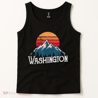 Retro Washington Wn Mountains State Outdoor Tank Top thumb 2