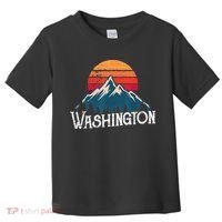 Retro Washington Wn Mountains State Outdoor Toddler T-Shirt thumb 0
