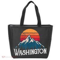 Retro Washington Wn Mountains State Outdoor Tote Bag thumb 0