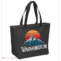 Retro Washington Wn Mountains State Outdoor Tote Bag thumb 2