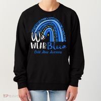Rainbow We Wear Child Abuse Awareness Women's Sweatshirt thumb 0