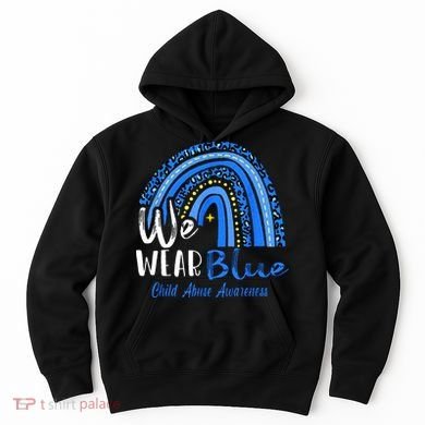 Rainbow We Wear Child Abuse Awareness Hoodie