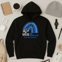 Rainbow We Wear Child Abuse Awareness Hoodie thumb 3
