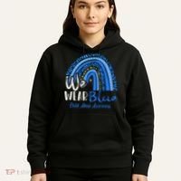 Rainbow We Wear Child Abuse Awareness Hoodie thumb 5