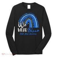 Rainbow We Wear Child Abuse Awareness Long Sleeve Shirt thumb 0