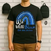 Rainbow We Wear Child Abuse Awareness T-Shirt thumb 6