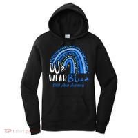 Rainbow We Wear Child Abuse Awareness Women's Hoodie thumb 0
