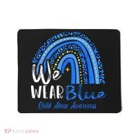 Rainbow We Wear Child Abuse Awareness Mousepad thumb 0
