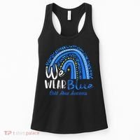 Rainbow We Wear Child Abuse Awareness Women's Tank Top thumb 0