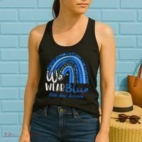 Rainbow We Wear Child Abuse Awareness Women's Tank Top thumb 2