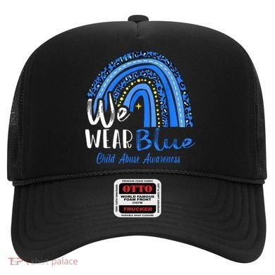 Rainbow We Wear Child Abuse Awareness Hat