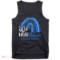 Rainbow We Wear Child Abuse Awareness Tank Top thumb 0