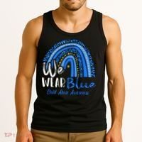 Rainbow We Wear Child Abuse Awareness Tank Top thumb 3