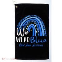 Rainbow We Wear Child Abuse Awareness Golf Towel thumb 0