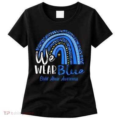 Rainbow We Wear Child Abuse Awareness Women's T-Shirt