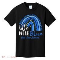 Rainbow We Wear Child Abuse Awareness Kids T-Shirt thumb 0