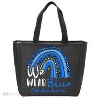 Rainbow We Wear Child Abuse Awareness Tote Bag thumb 0