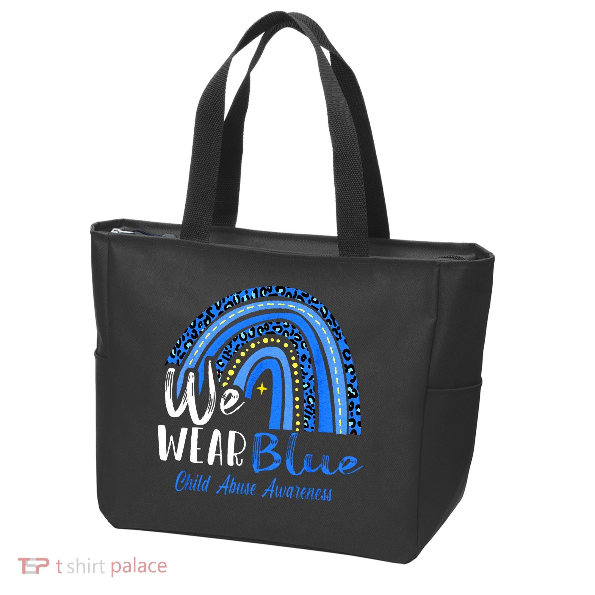 Rainbow We Wear Child Abuse Awareness Tote Bag