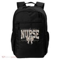 Retro Wildflower Wound Care Nurse Coquette Bow WOCN Nursing Backpack thumb 0