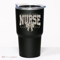 Retro Wildflower Wound Care Nurse Coquette Bow WOCN Nursing Tumbler thumb 0