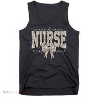 Retro Wildflower Wound Care Nurse Coquette Bow WOCN Nursing Tank Top thumb 0
