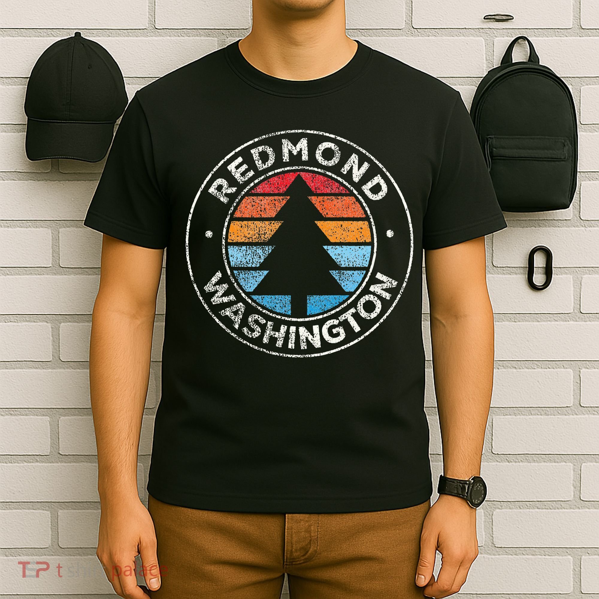 Redmond Washington Wa Vintage Graphic Retro 70s T-Shirt