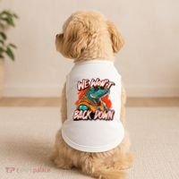 Retro We WonT Back Down Blue And Orange Gator Doggie Tank thumb 2