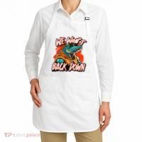 Retro We WonT Back Down Blue And Orange Gator Apron thumb 2