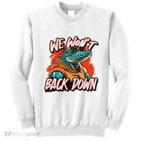 Retro We WonT Back Down Blue And Orange Gator Sweatshirt thumb 0