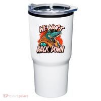 Retro We WonT Back Down Blue And Orange Gator Tumbler thumb 0