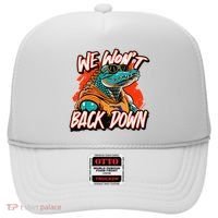 Retro We WonT Back Down Blue And Orange Gator Hat thumb 0