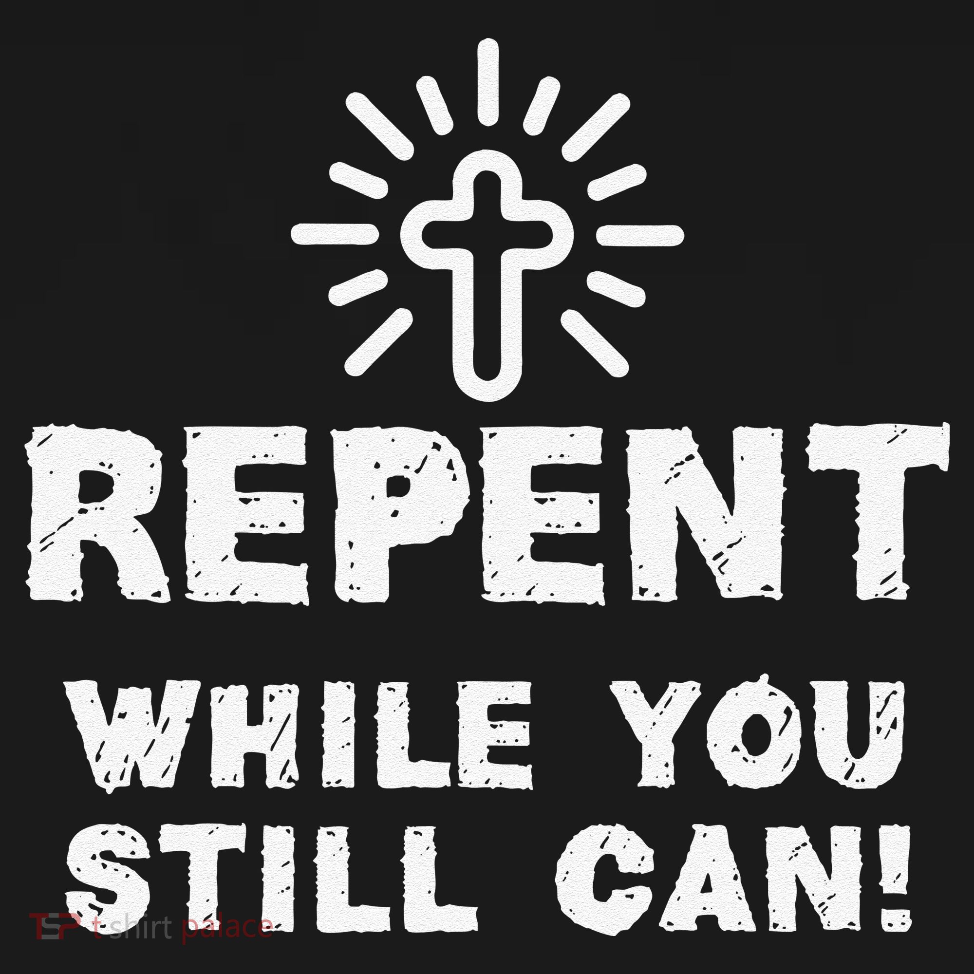 Repent While You Still Can! Christian (White) Bucket Hat