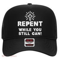 Repent While You Still Can! Christian (White) Hat thumb 0