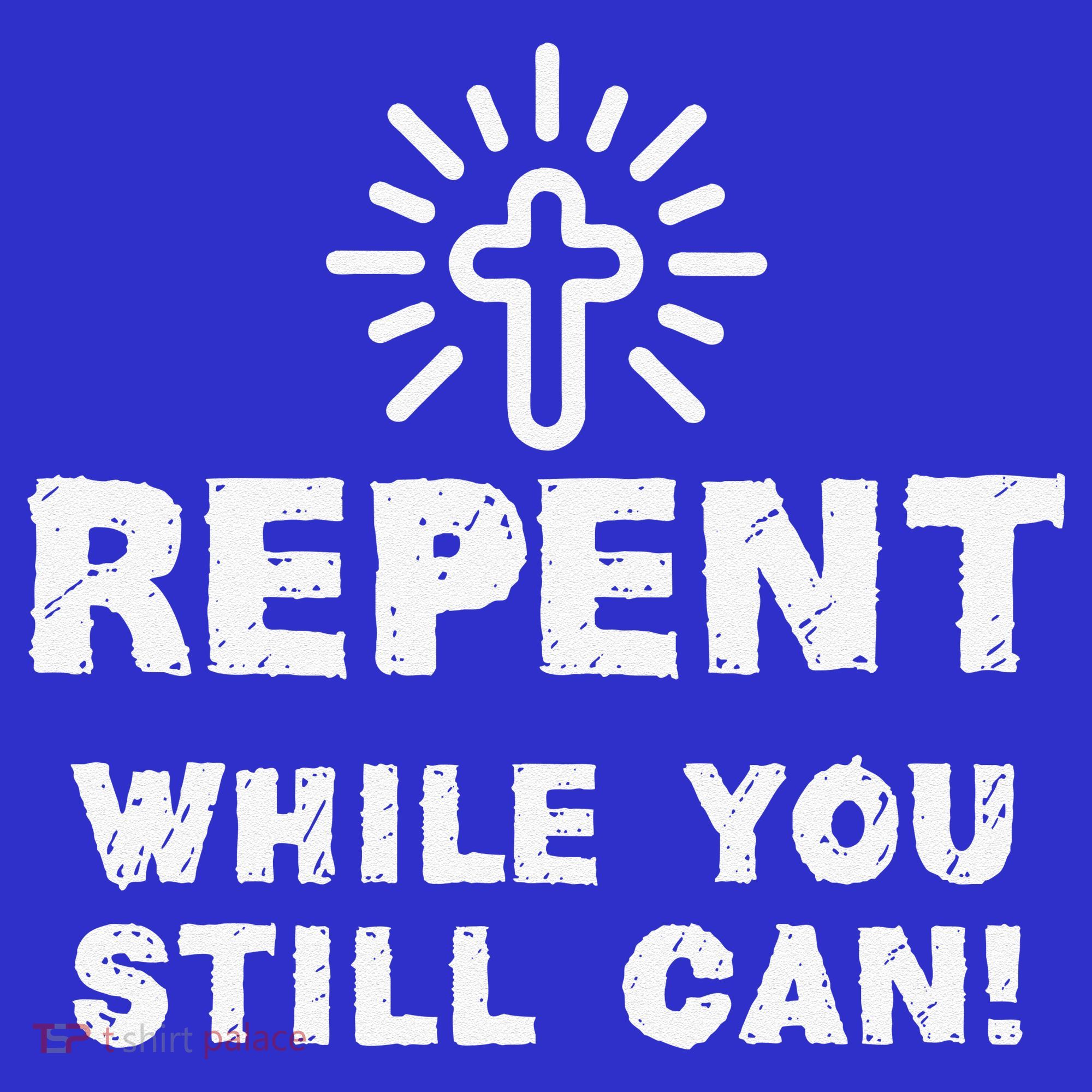 Repent While You Still Can! Christian (White) Hoodie