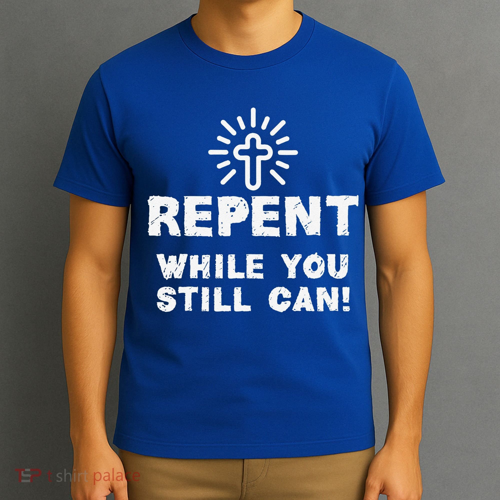Repent While You Still Can! Christian (White) T-Shirt