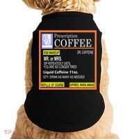 Rx Prescription Coffee Dr Caffeine Funny Doggie Tank thumb 0