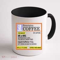 Rx Prescription Coffee Dr Caffeine Funny Coffee Mug thumb 1