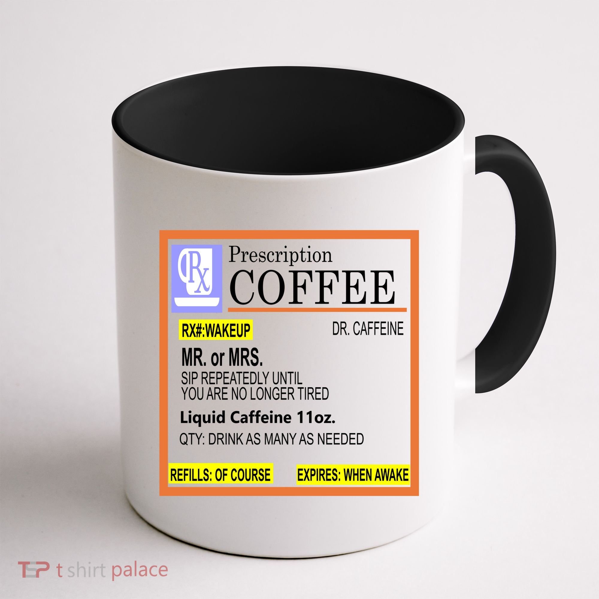 Rx Prescription Coffee Dr Caffeine Funny Coffee Mug