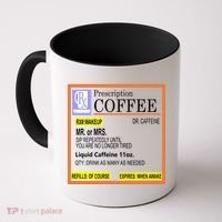 Rx Prescription Coffee Dr Caffeine Funny Coffee Mug thumb 0