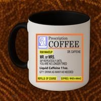 Rx Prescription Coffee Dr Caffeine Funny Coffee Mug thumb 2