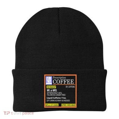 Rx Prescription Coffee Dr Caffeine Funny Beanie