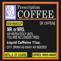 Rx Prescription Coffee Dr Caffeine Funny Mousepad thumb 1