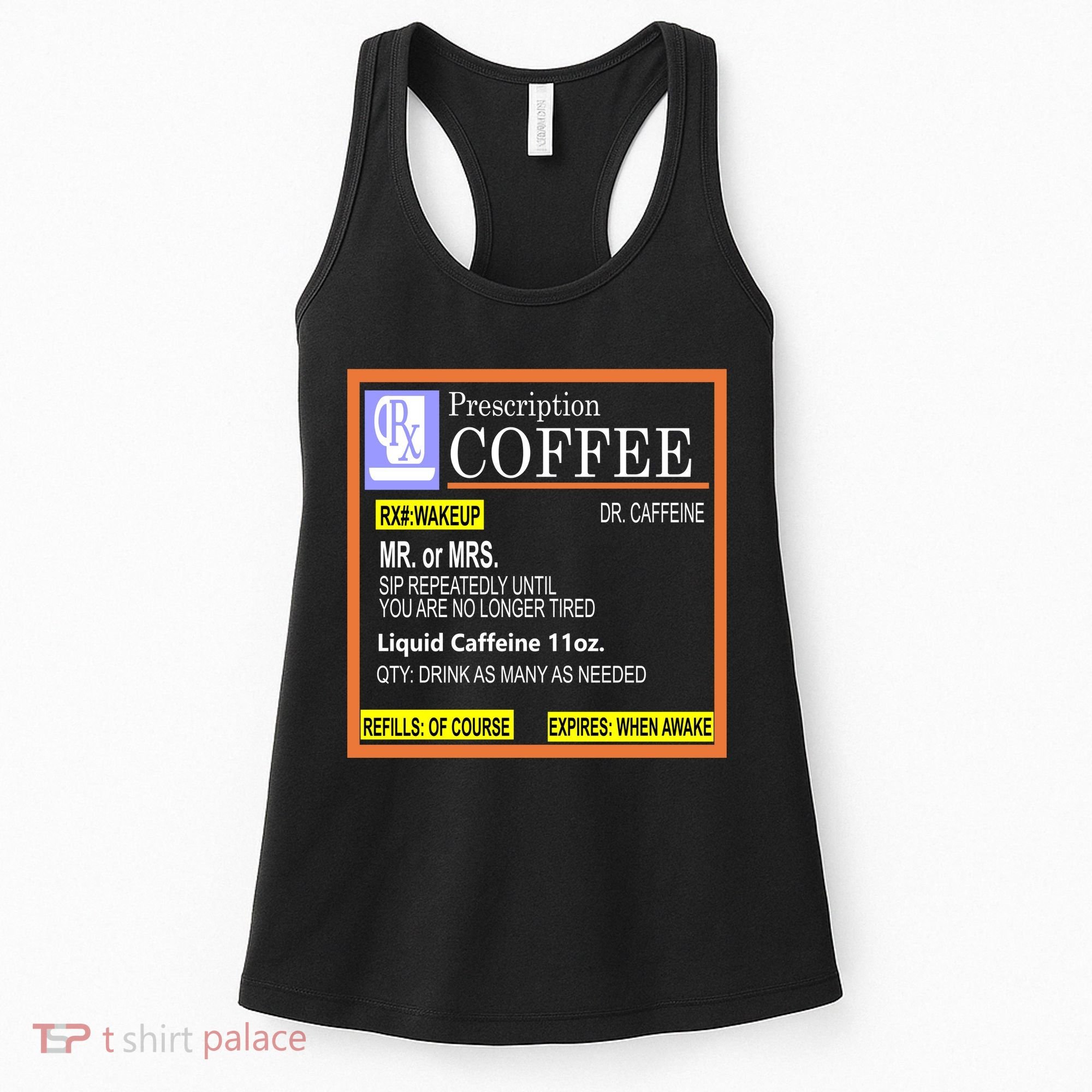 Rx Prescription Coffee Dr Caffeine Funny Women's Tank Top