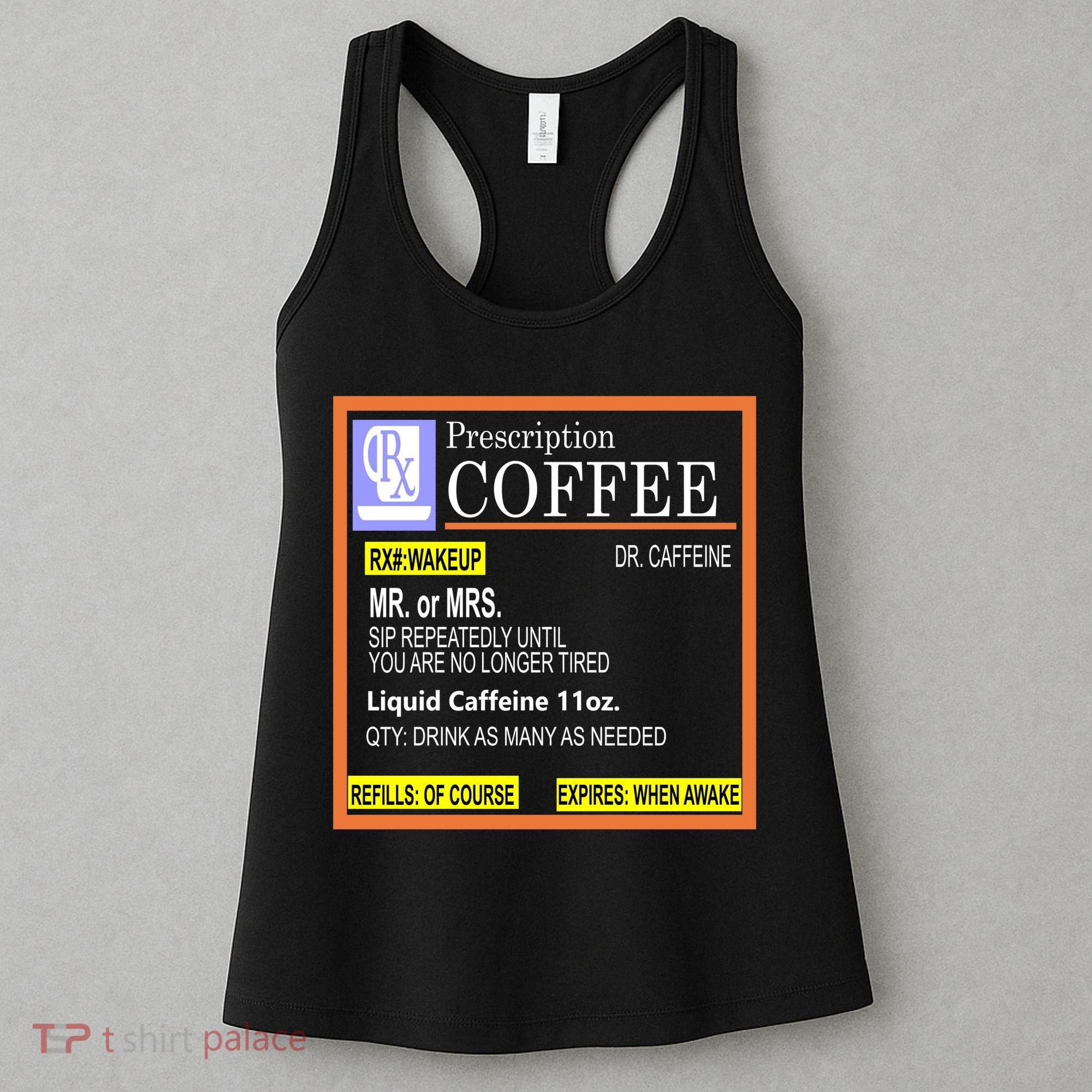Rx Prescription Coffee Dr Caffeine Funny Women's Tank Top