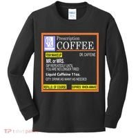 Rx Prescription Coffee Dr Caffeine Funny Kids Long Sleeve Shirt thumb 0