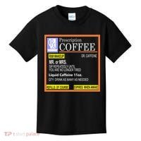 Rx Prescription Coffee Dr Caffeine Funny Kids T-Shirt thumb 0